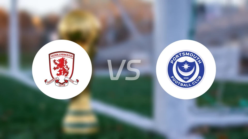 米德尔斯堡vs朴茨茅斯比分预测【2026/04/11】