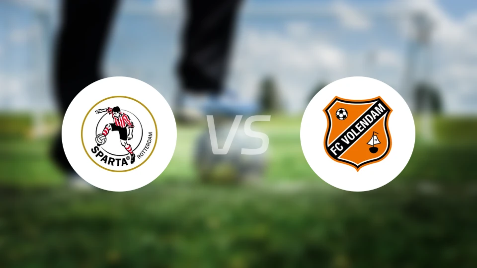 鹿特丹斯巴达vs福伦丹比分预测【2026/01/16】